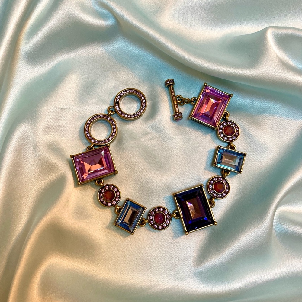 Heidi Daus Multicolor Gem Bracelet New 7.5-9” - Picture 3 of 9